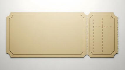 Ticket Stub Template with Perforation