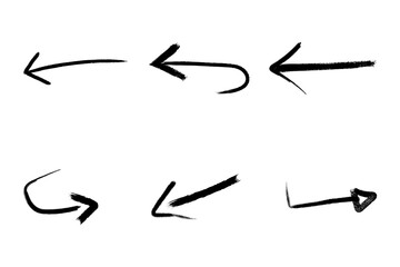 A hand drawn arrow icon