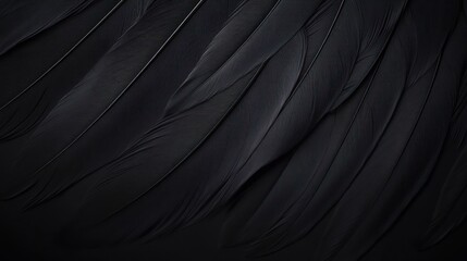 Black feather texture background