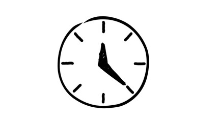 vector illustration of a clock