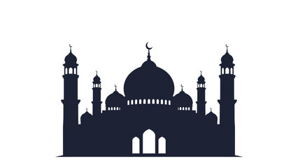 Silhouette of a beautiful butterfly with spread wings, representing elegance and transformation, a simple yet striking graphic