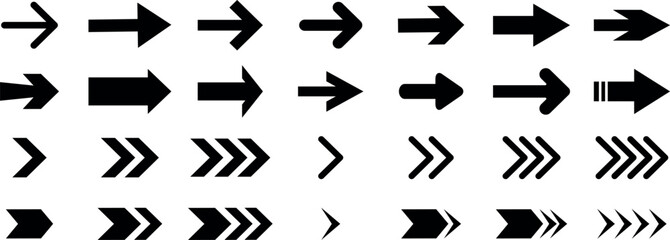 Arrow icon set. Arrow. Cursor. Arrow vector collection. Collection different arrow signs. Black arrows icons. Arrows vector illustration collection.