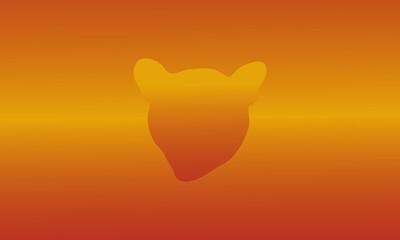 Heart Shape Hidden within Warm Gradient Abstract Art