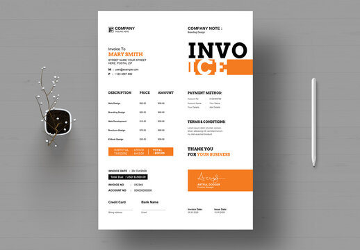 Creative Invoice Layout
