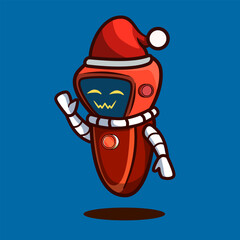 red robot greetings © wipsartwork