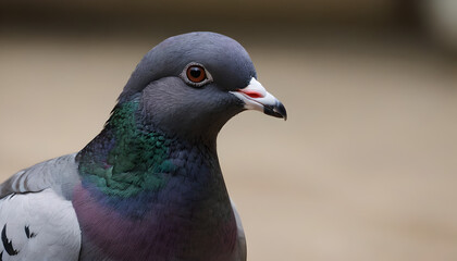 Obraz premium closeup of a pigeon