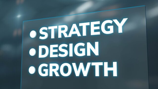 3D Glass Corporate List Title Animation