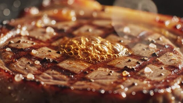 Gourmet plate of delicious baked lamb chops with rosemary and herbs served as a healthy meat dish for a tasty dinner cuisine