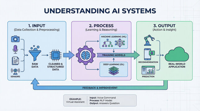 Understanding Artificial Intelligence Systems Workflow Diagram
