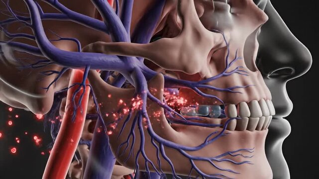 Medical Animation: Human Pterygoid Venous Plexus Anatomy and Pathology