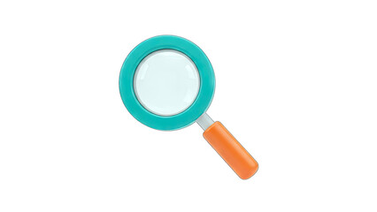 Magnifying Glass Icon on White Background