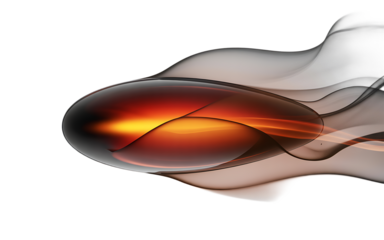 Abstract orange swirl