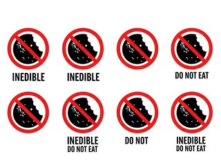 Warning Signs Prohibiting Consumption of Food