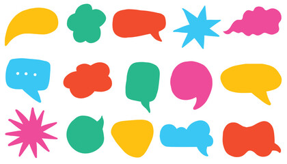 Colorful decorative vintage frame shapes, retro outline badge, geometric borders, empty tag and price labels , sale banners and ribbons, coupon design. Hand drawn diagram, infographic speech bubbles 