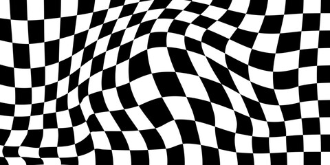Black and white checkered pattern, Checkerboard seamless pattern