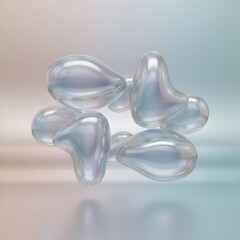 transparent glass beads