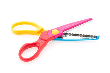 Colorful children s safety scissors with blunt tips and rounded handles