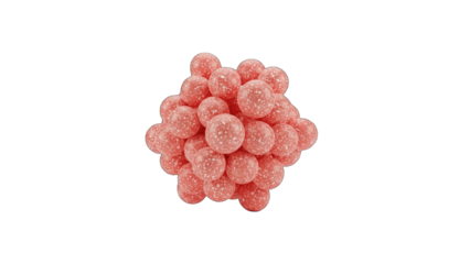 Meatballs Arranged Together on White Background