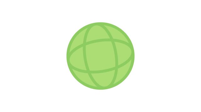 A green globe centered on a black background, symbolizing Earth against a dark, contrasting backdrop.