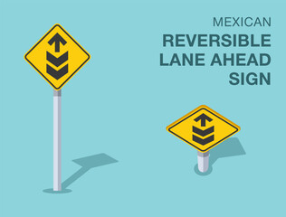 Fototapeta premium Traffic regulation rules. Isolated mexican 