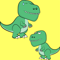 rex character cartoon expressions pack collection in vector art
