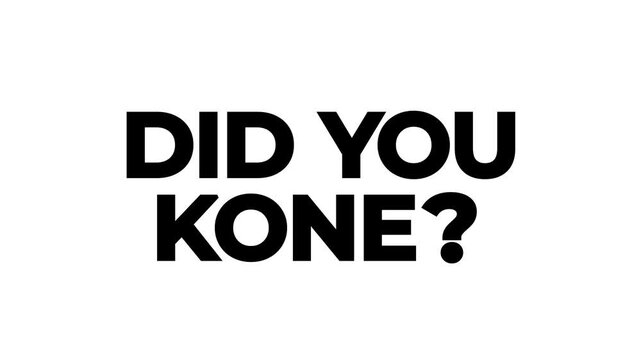 glowing neon did you know text icon animation on white background. neon did you know sign. black neon did you know video animation. 4k motion video.