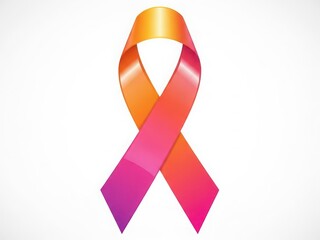 Breast cancer awareness ribbon symbolizing support and solidarity