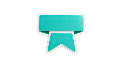 Bookmark Icon Isolated on White Background