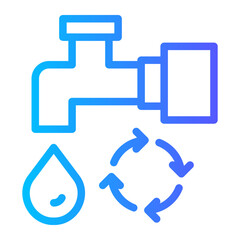 Water Resource Management Icon	
