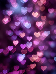 Romantic Heart Bokeh Lights &ndash; AI Generative