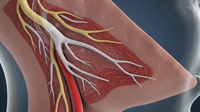 3D Animation of Human Cavernous Sinus Anatomy and Blood Flow