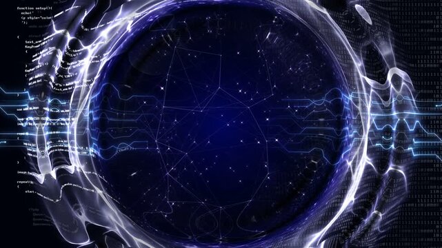 Empty Technology Animation Background, Loop
