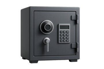 Modern safe box an isolated on  background.