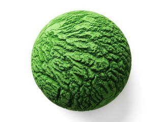 Obraz premium Fresh green cantaloupe melon on white background