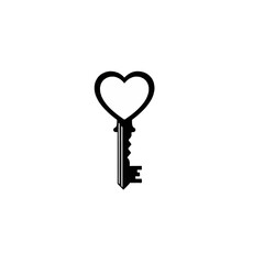 Heart Shaped Key Icon