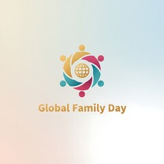 Global Family Day colorful circle community logo