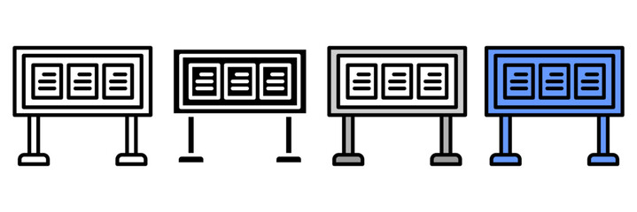Planning Schedule Icon Set Multiple Style Collection. Calendar, Clock, Notebook, Checklist, Meeting, Reminder, Task List, Planner, Deadline, Appointment, Goal, Event, Priority, Progress, Strategy, Age
