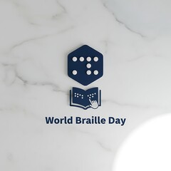 World Braille Day dot pattern icon