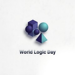 World Logic Day geometric shapes abstract art