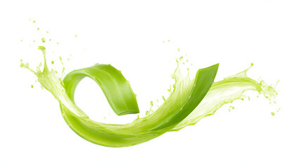 Aloe vera gel swirl and splash