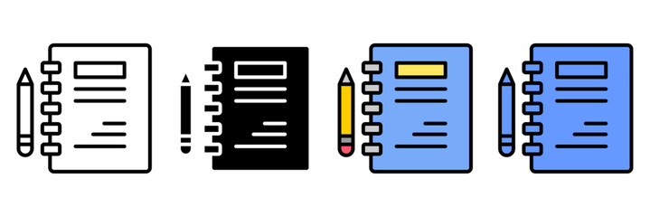 Planning Schedule Icon Set Multiple Style Collection. Calendar, Clock, Notebook, Checklist, Meeting, Reminder, Task List, Planner, Deadline, Appointment, Goal, Event, Priority, Progress, Strategy, Age