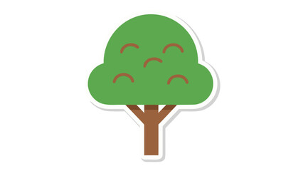 Simple Green Tree Icon