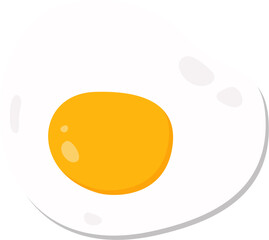Fried Egg Vector Illustration Isolated