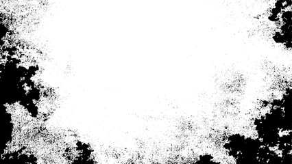 Abstract grunge texture with rough edges and scattered noise pattern