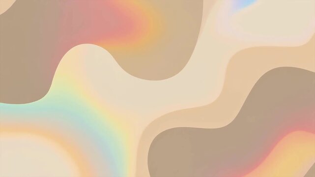 4K Smooth Organic Liquid Motion, Trendy Soft Color Morphing Loop