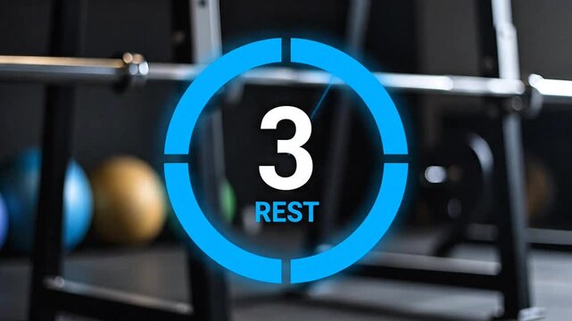 HIIT Workout Rest Timer Countdown Transition