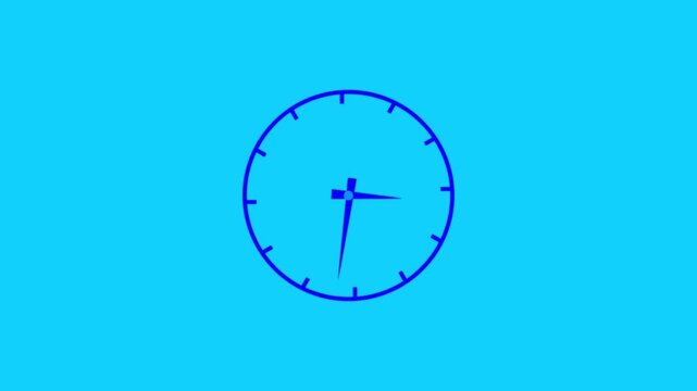 Icon symbolizes hours, minutes, and time tracking. Clock visual highlights punctuality and time management.White minimalist clock face with hands on a green background.