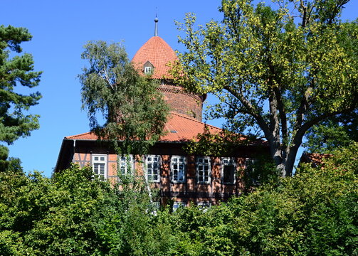 Historical Waldemar Tower in the Town Dannenberg, Lower Saxony