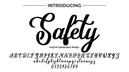 Safety - Elegant Script Font for Smooth Handwritten Design and Creative Typography
