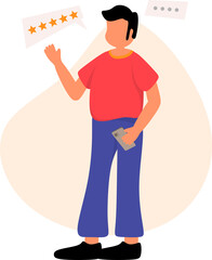 Customer Feedback Rating Illustration